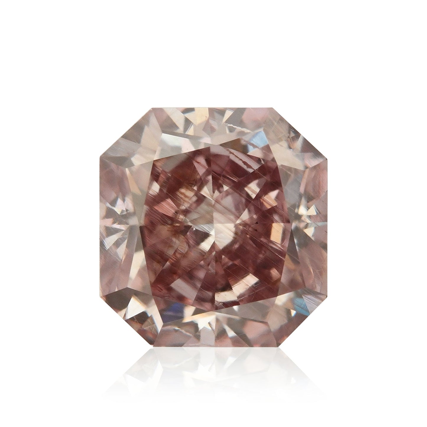 1.11 Carat Fancy Brown Pink Radiant Diamond SI1 GIA