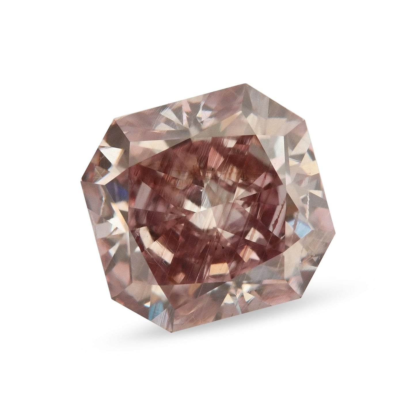 1.11 Carat Fancy Brown Pink Radiant Diamond SI1 GIA