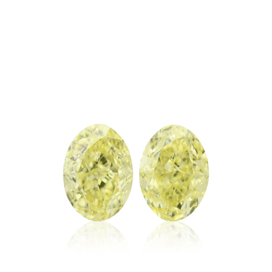 1,11 Karat Fancy Yellow Oval-Diamanten VVS2 GIA
