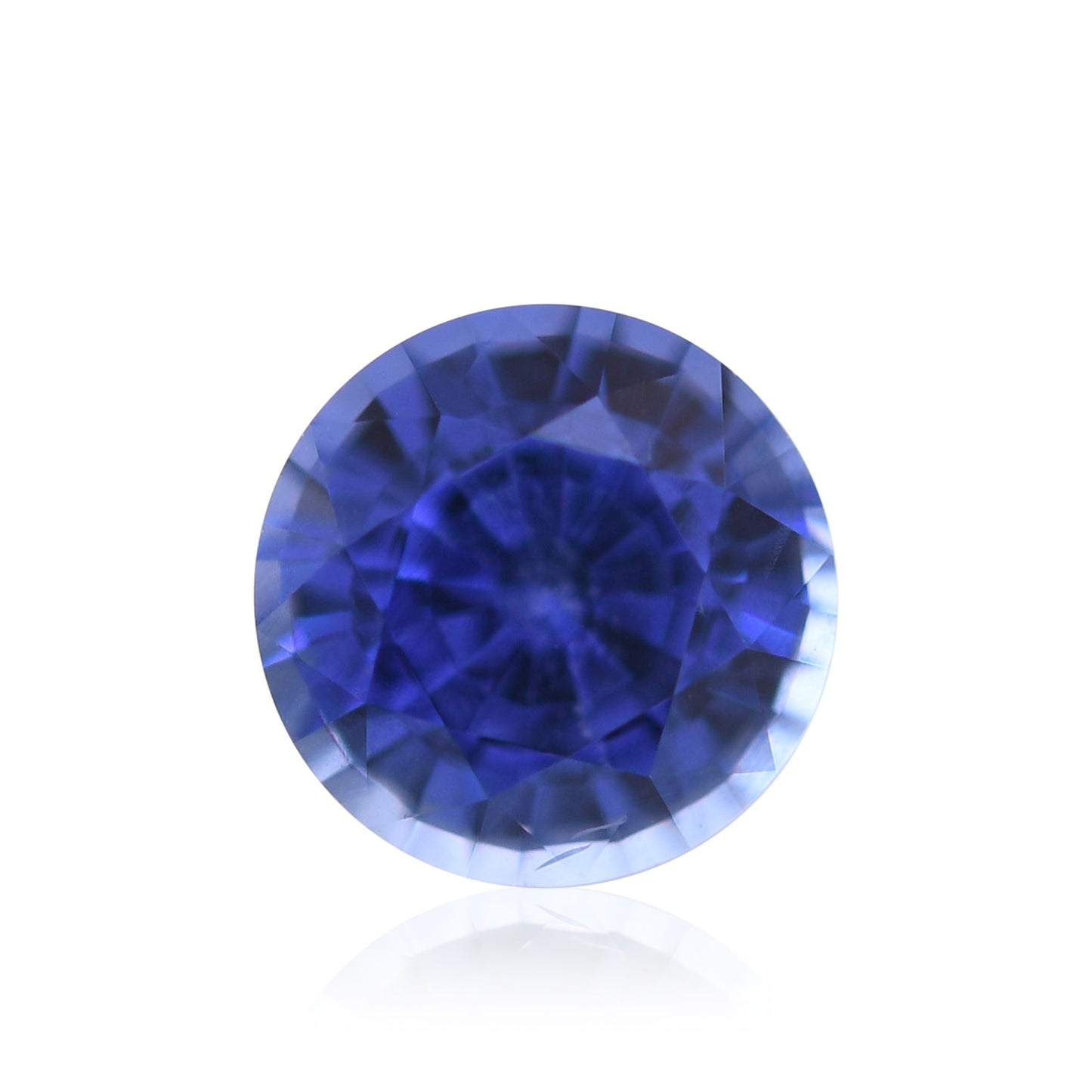 1,12 Karat blauer runder Saphir aus Sri Lanka