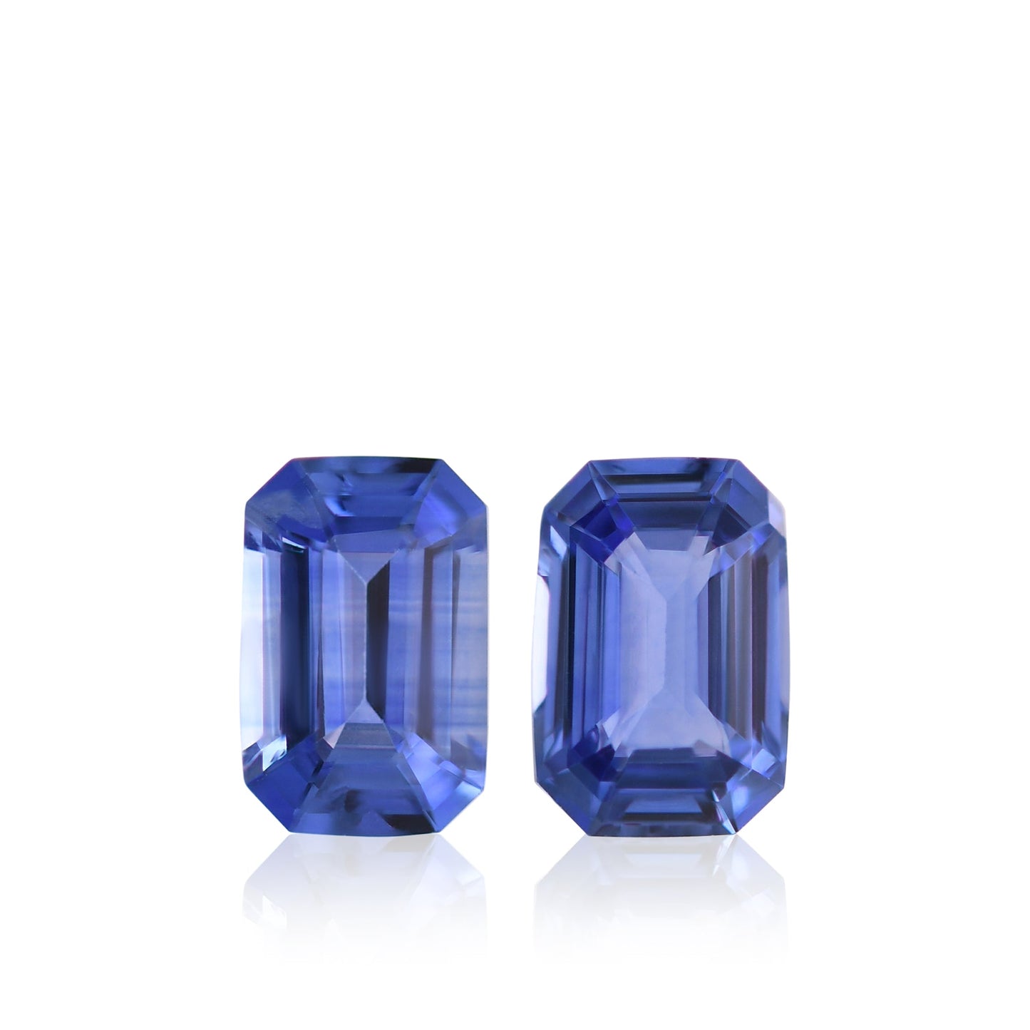 1.13 Carat Blue SRI LANKAN Emerald Sapphires Pair