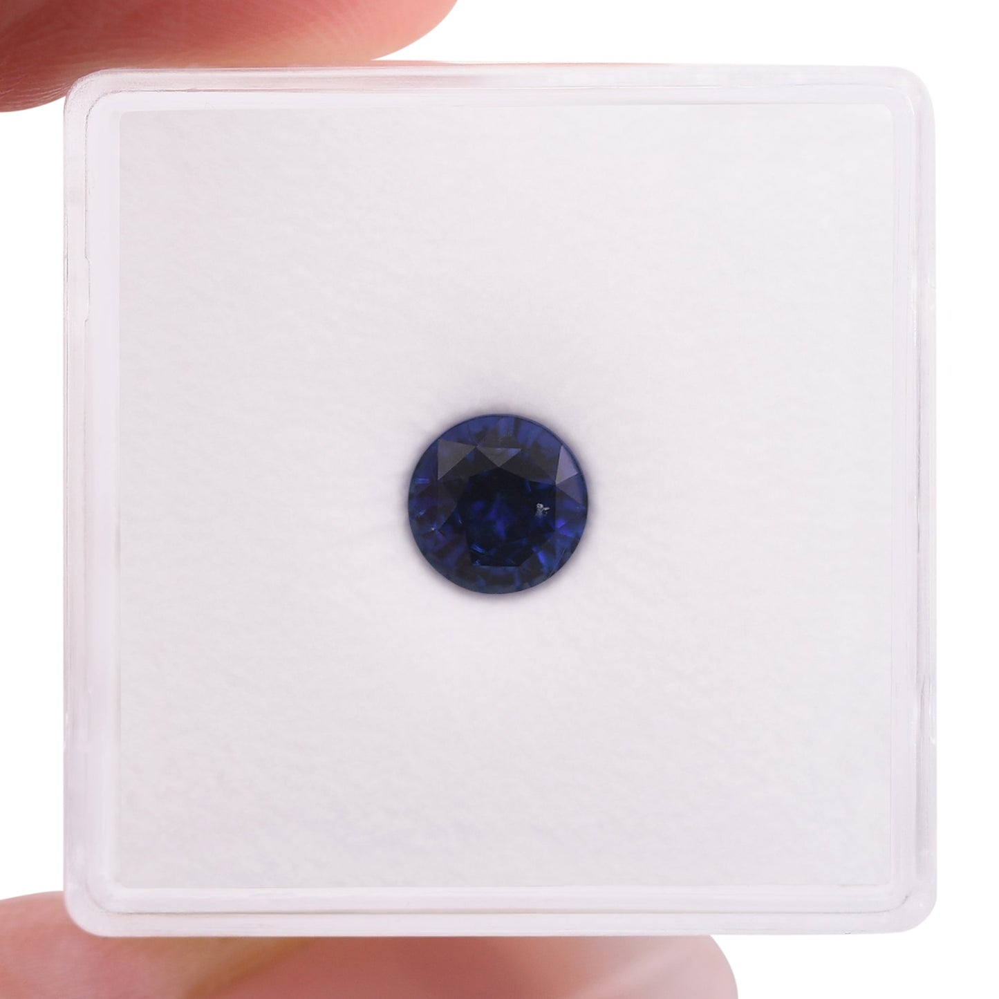 1,13 Karat blauer runder Saphir aus Sri Lanka
