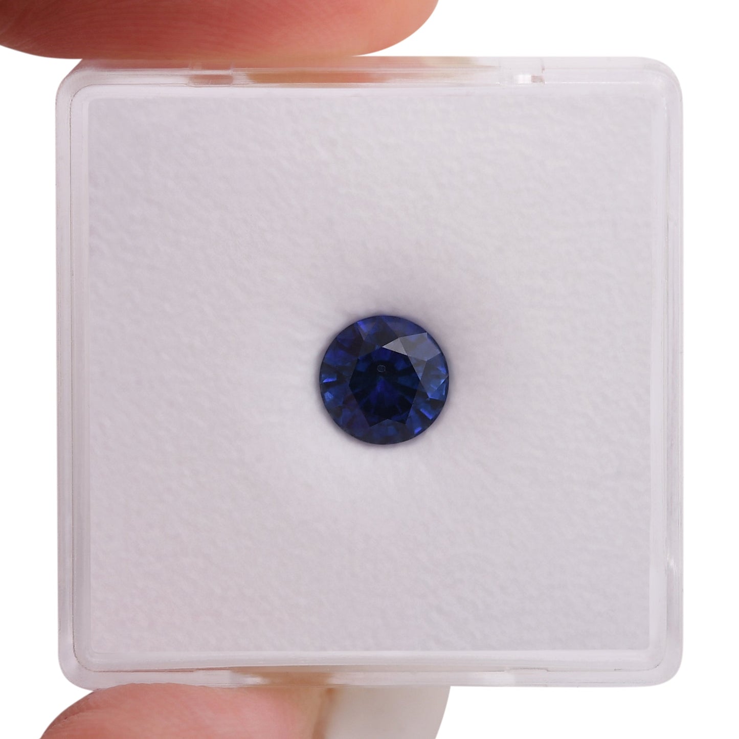 1,15 Karat blauer runder Saphir aus Sri Lanka