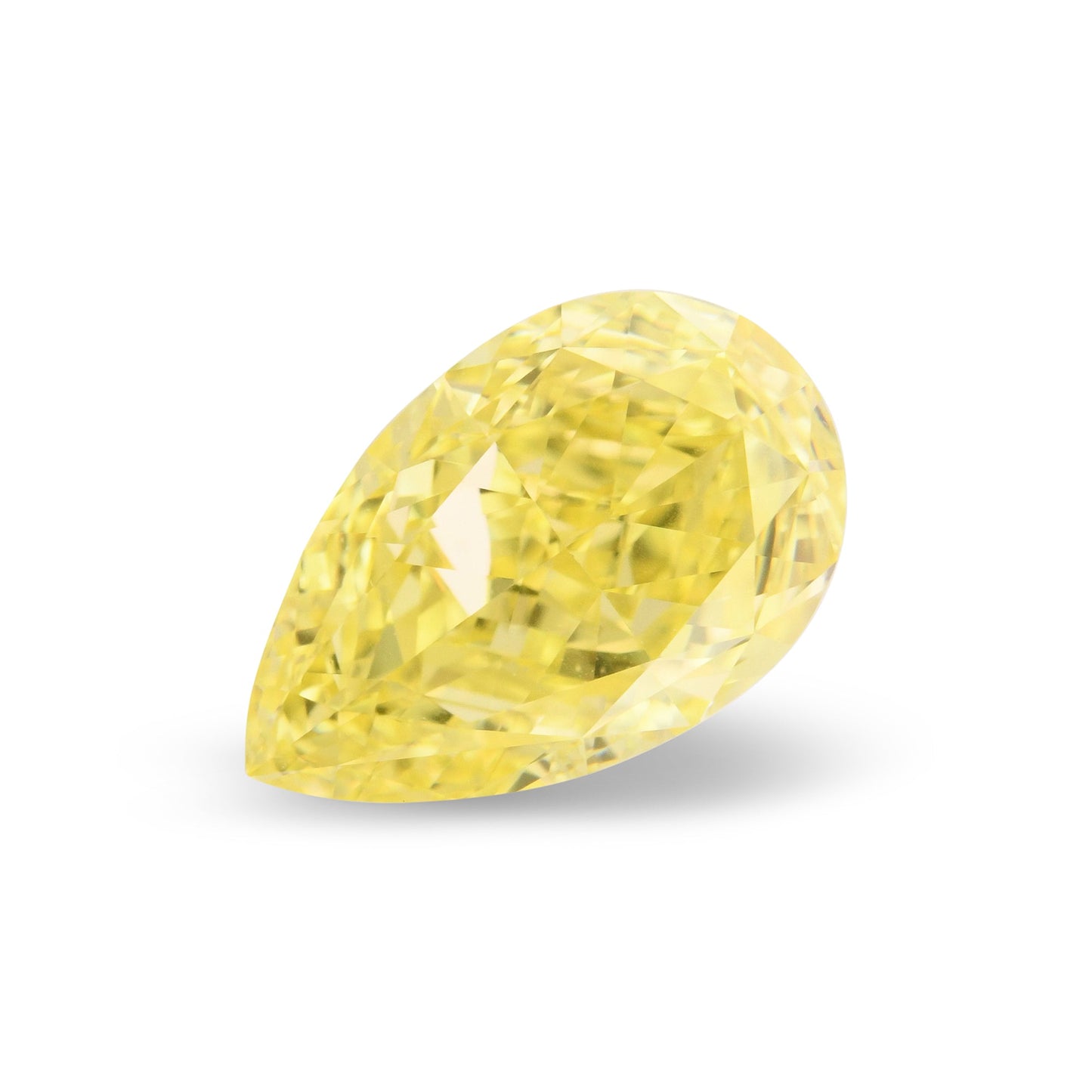 1.16 Carat Fancy Intense Yellow Pear Diamond VS1 GIA