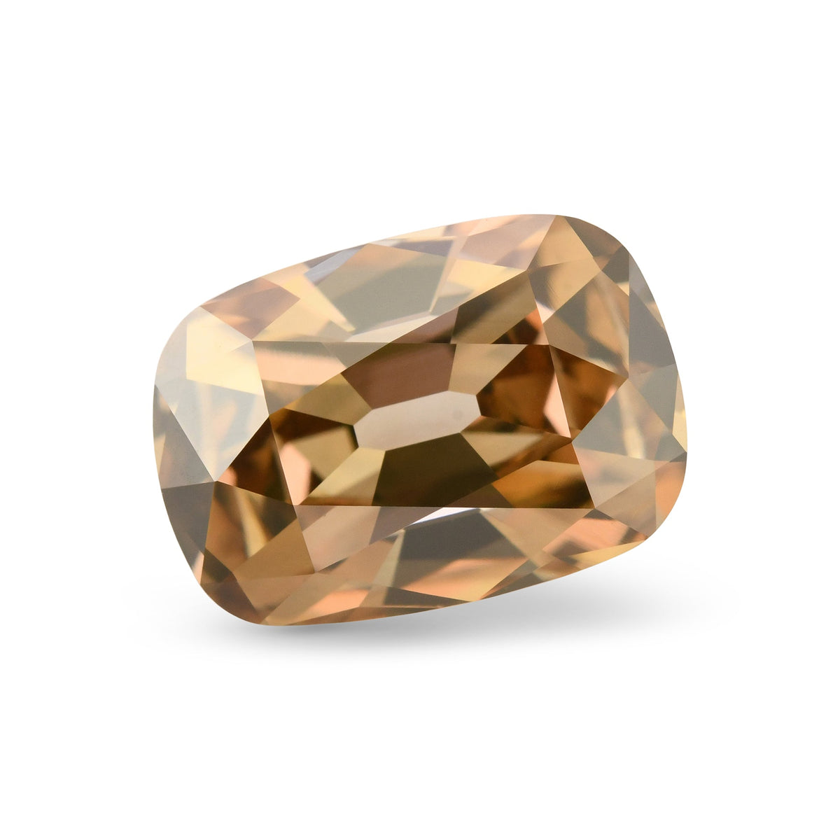 1,16 Karat Fancy Yellow Brown Cushion Diamond VS2 GIA