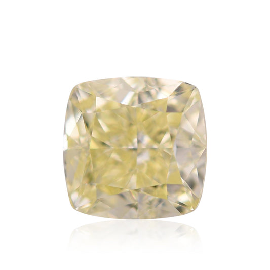 1,17 Karat Fancy Light Yellow Cushion Diamond VS1 GIA