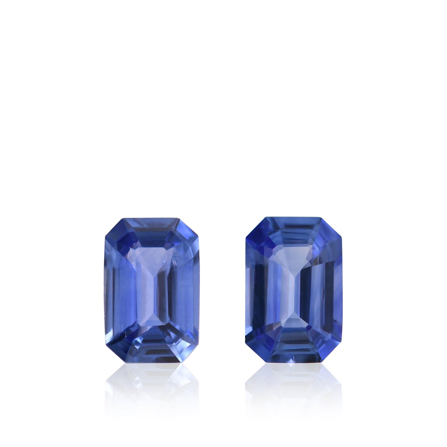 1,18 Karat blaue Smaragd-Saphire aus Sri Lanka (Paar)