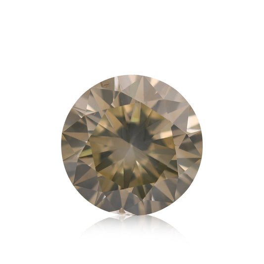 1,19 Karat Fancy Brownish Greenish Yellow Round Brilliant I1 GIA