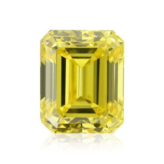 1,19 Karat Fancy Vivid Yellow Emerald Diamond VS2 GIA