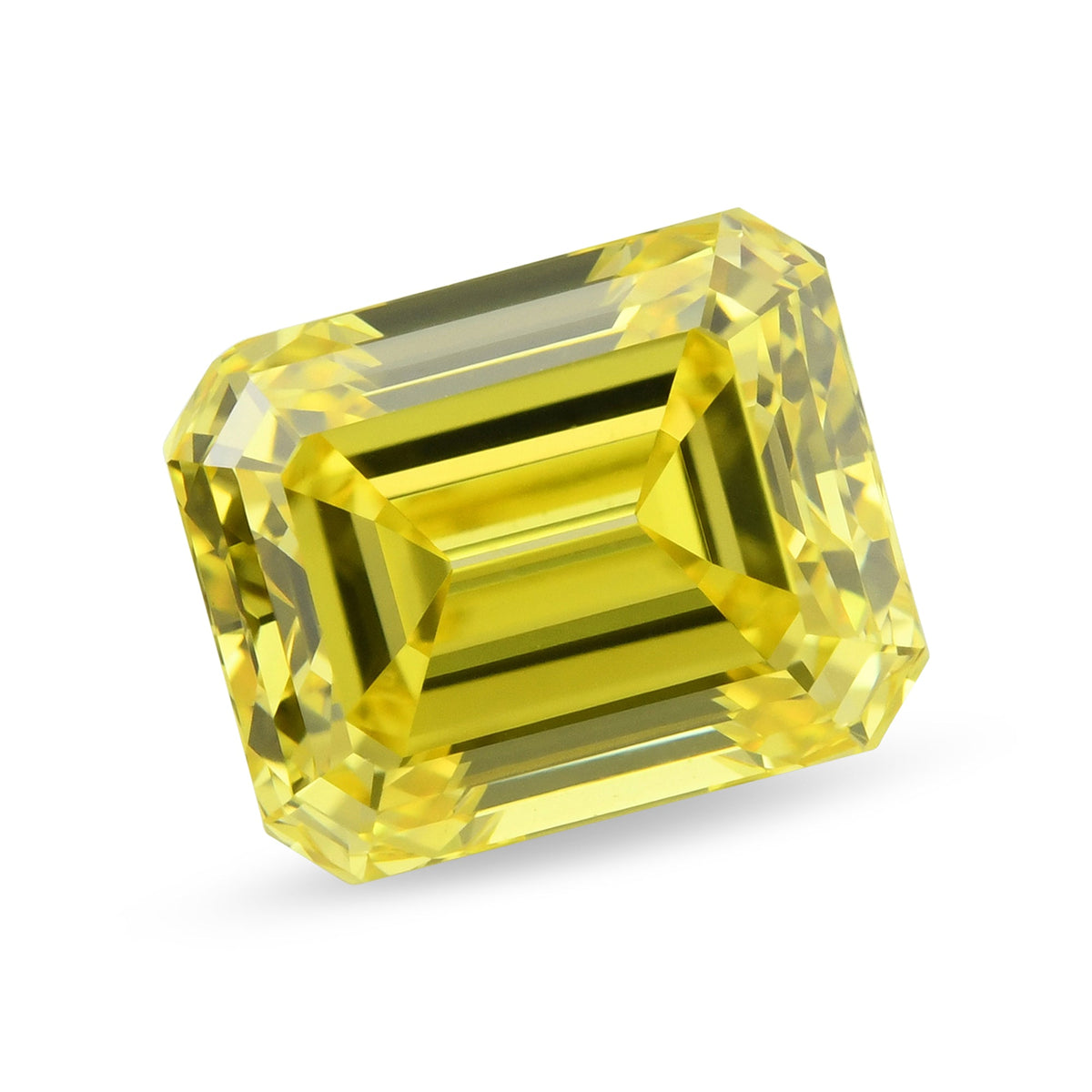 1,19 Karat Fancy Vivid Yellow Emerald Diamond VS2 GIA