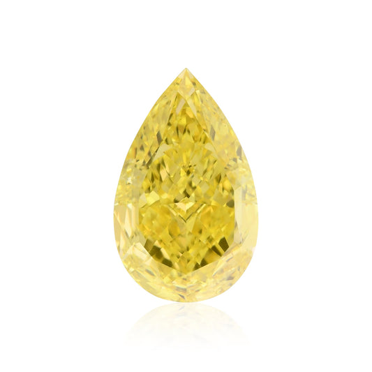 1,20 Karat Fancy Vivid Yellow Birnenförmiger Diamant VS2 GIA