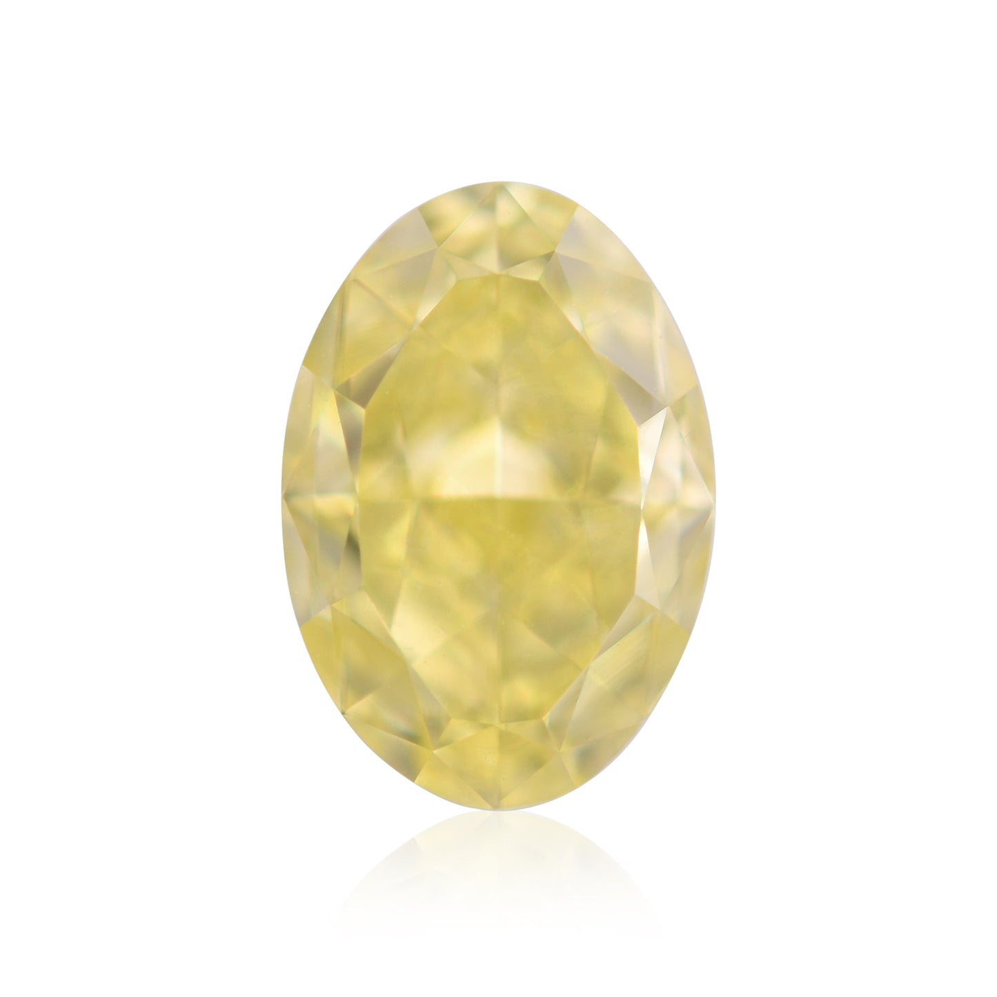 1,20 Karat Fancy Intense Yellow Oval Diamond SI1 GIA