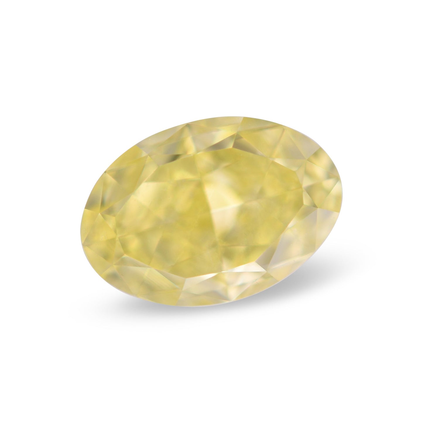 1,20 Karat Fancy Intense Yellow Oval Diamond SI1 GIA