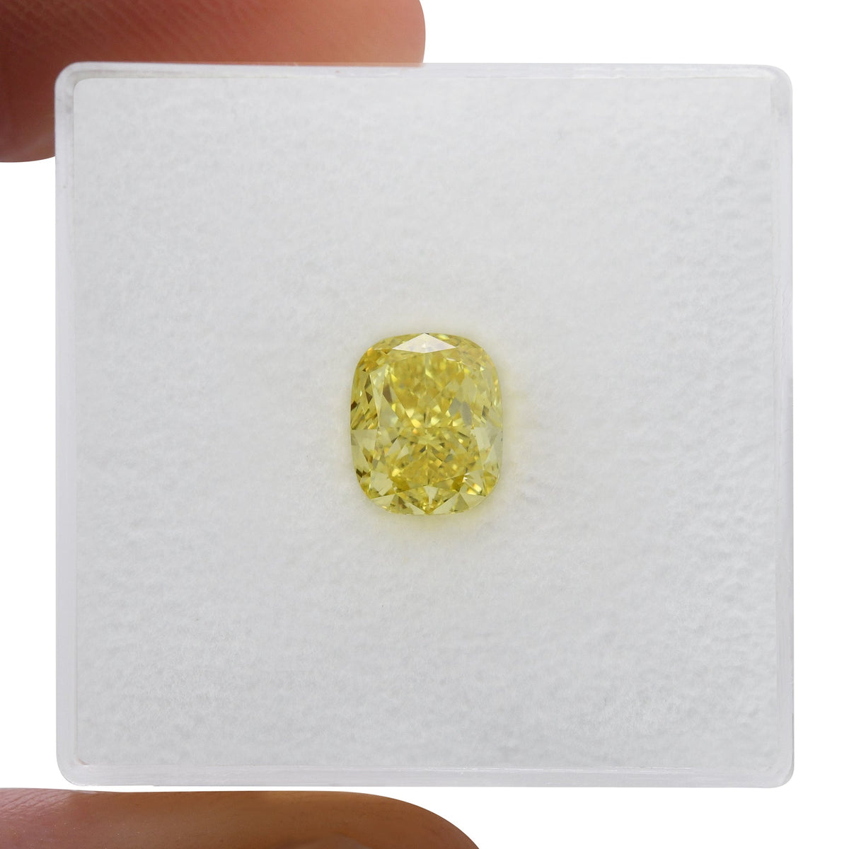 Kissenförmiger Diamant | 1,21 ct | Fancy Vivid Yellow | VS1 | GIA | Ref. 721433
