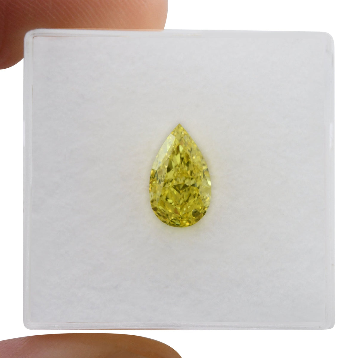 Pear Diamond | 1.22 ct | Fancy Vivid Yellow | SI1 | GIA | Ref 719812