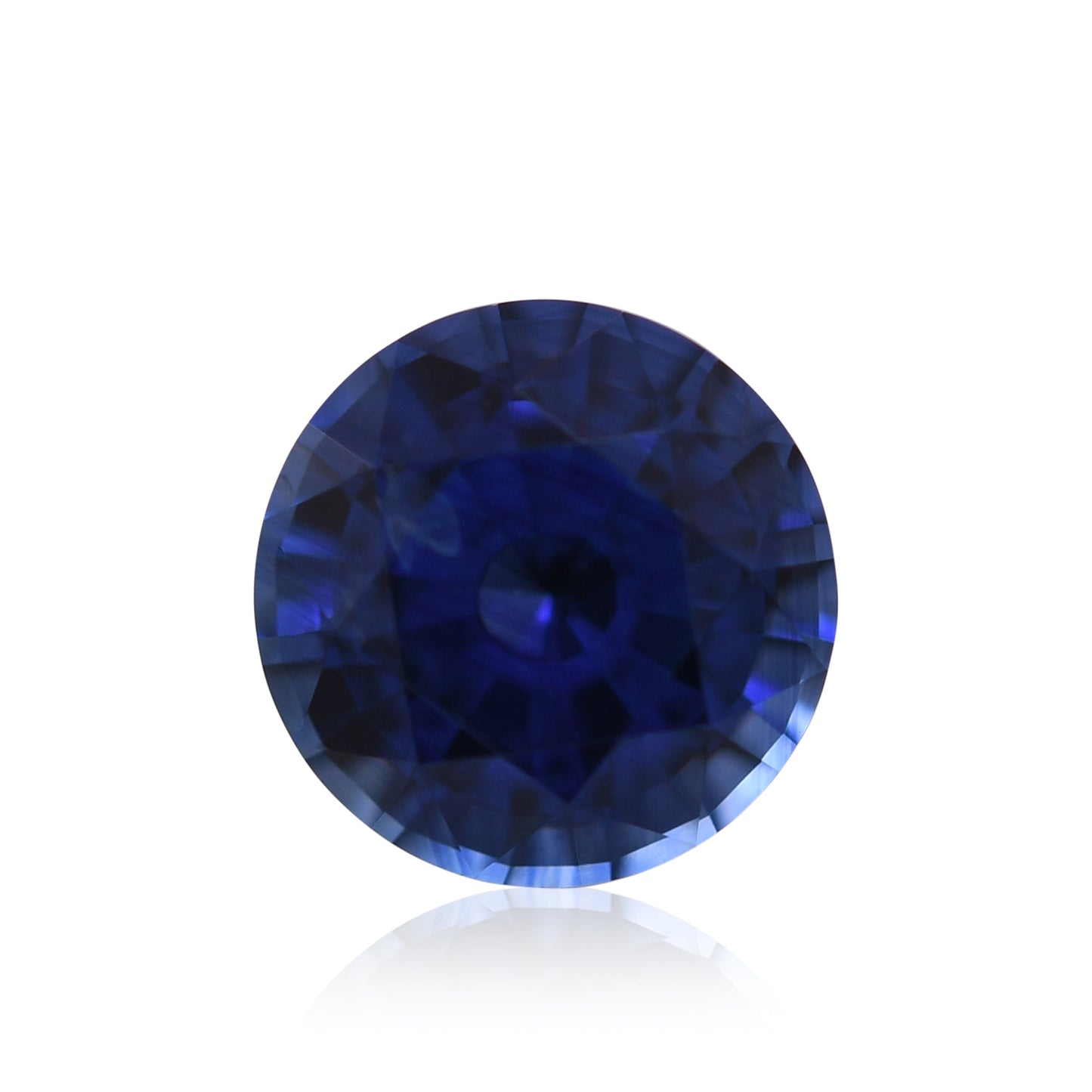 1,22 Karat blauer runder Saphir aus Sri Lanka