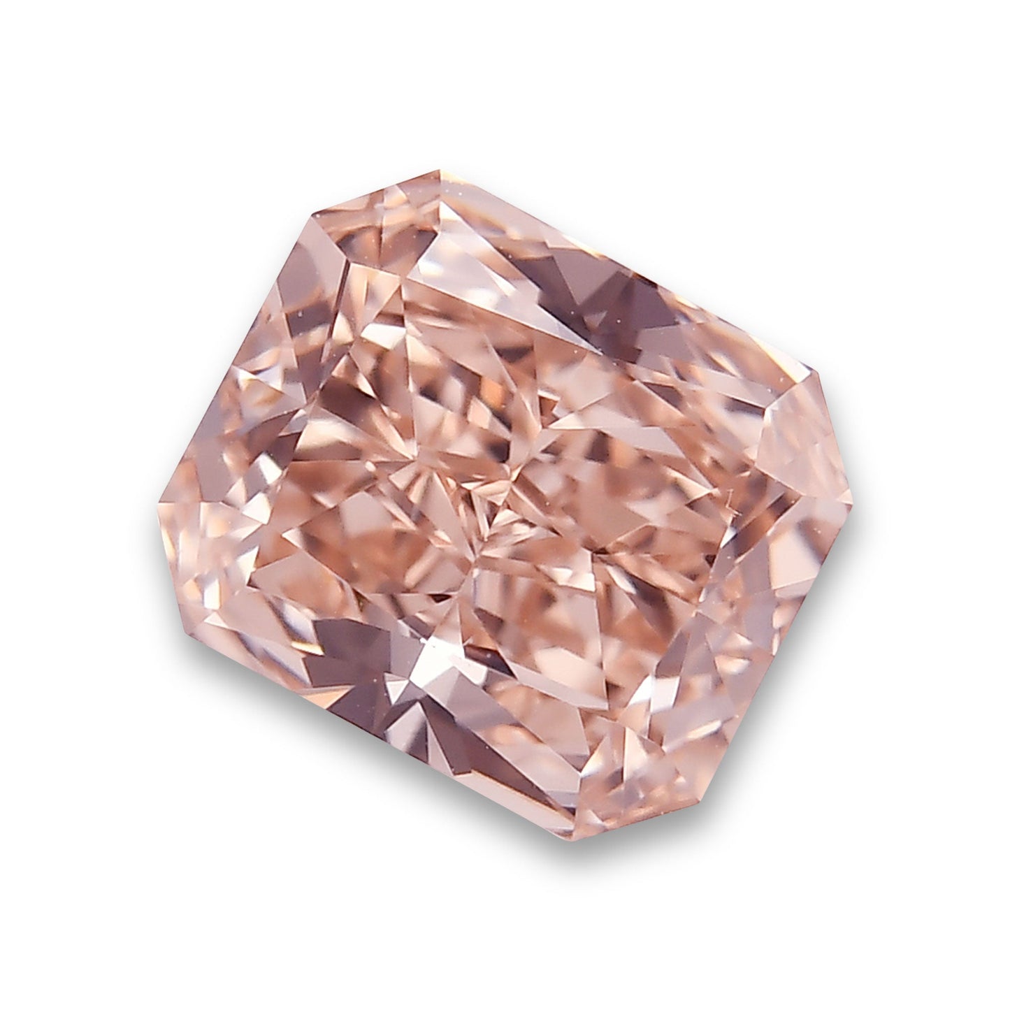 1,24 Karat Fancy Pink Brown Radiant Diamant IF GIA