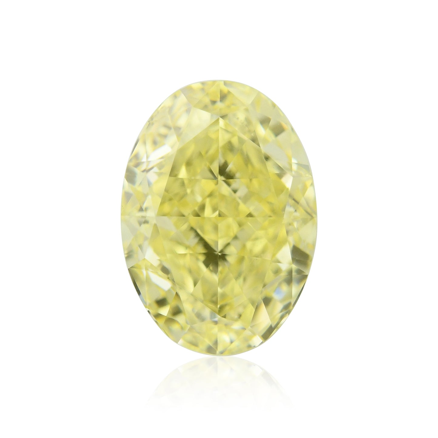 1,24 Karat Fancy Yellow Ovaler Diamant VS2 GIA