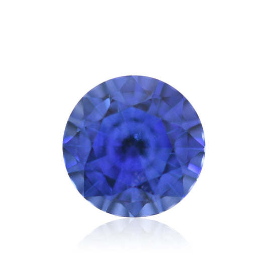 1,26 Karat blauer runder Saphir aus Sri Lanka