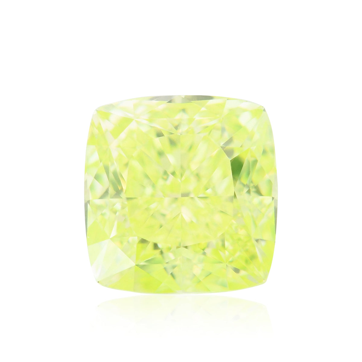 Cushion Diamond | 1.27 ct | Fancy Intense Green Yellow | VVS2 | GIA | Ref 723849