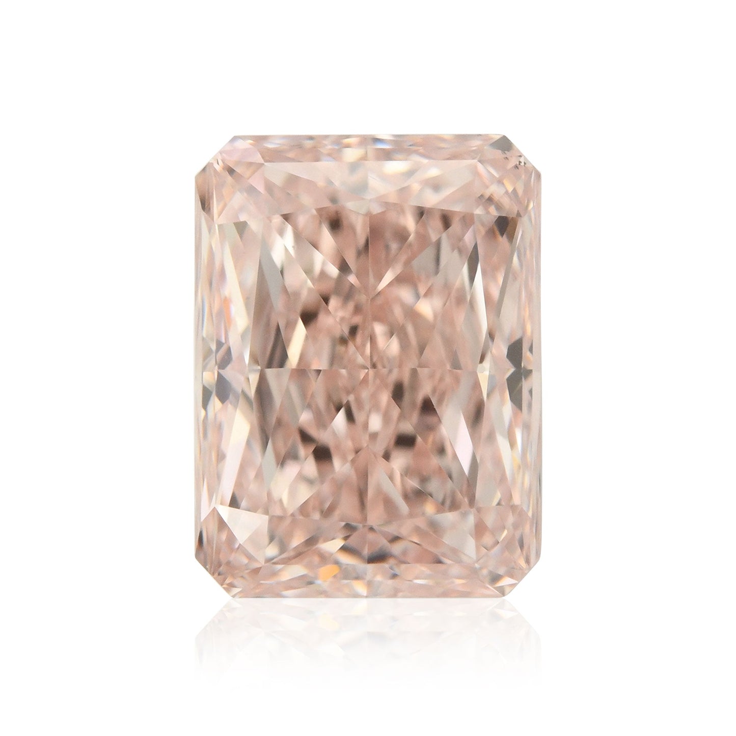 1,28 Karat Fancy Orange Pink Radiant Diamant VS2 GIA