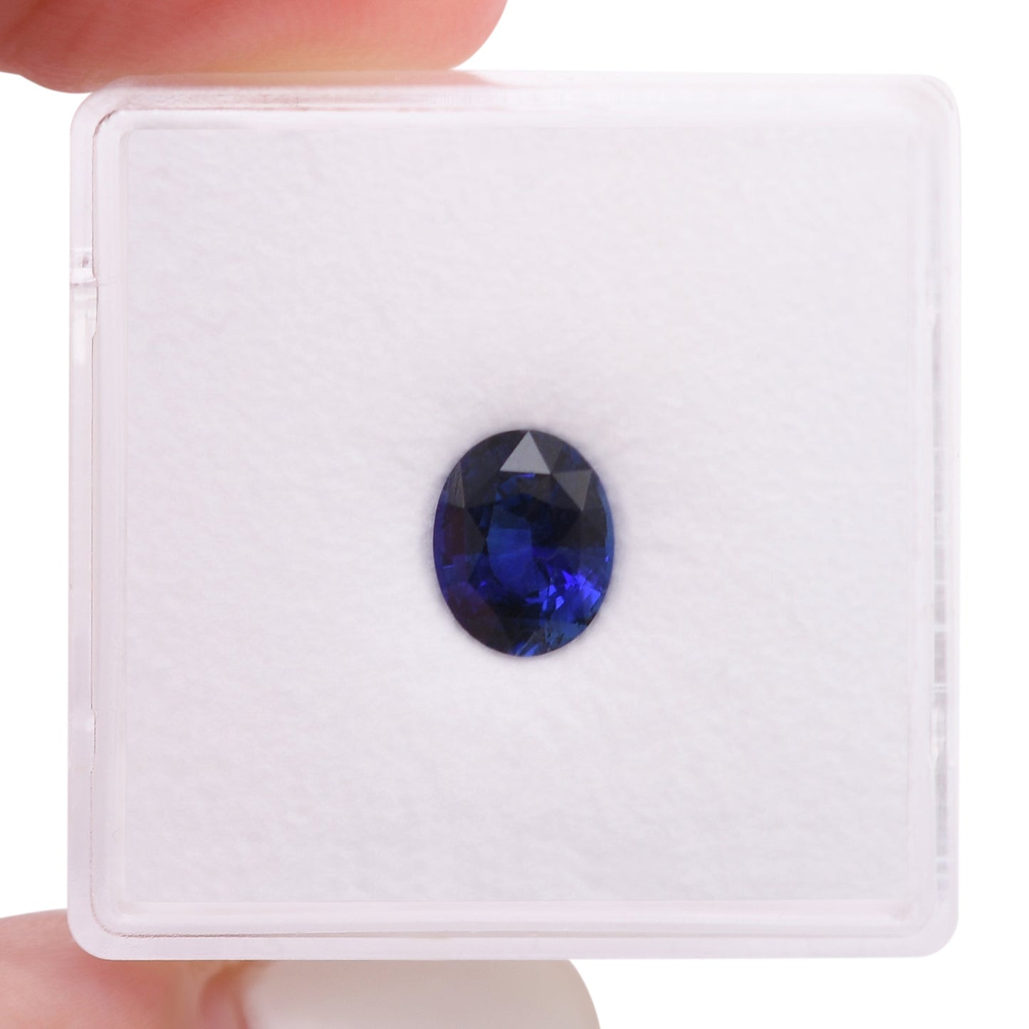 1,28 Karat blauer ovaler Saphir aus Sri Lanka
