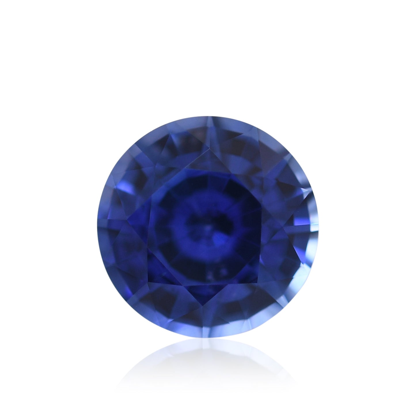 1,29 Karat blauer runder Saphir aus Sri Lanka