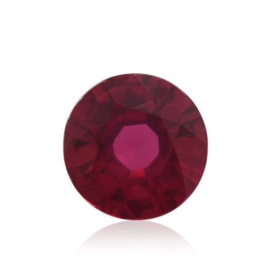 1,31 Karat roter runder Rubin aus Mosambik
