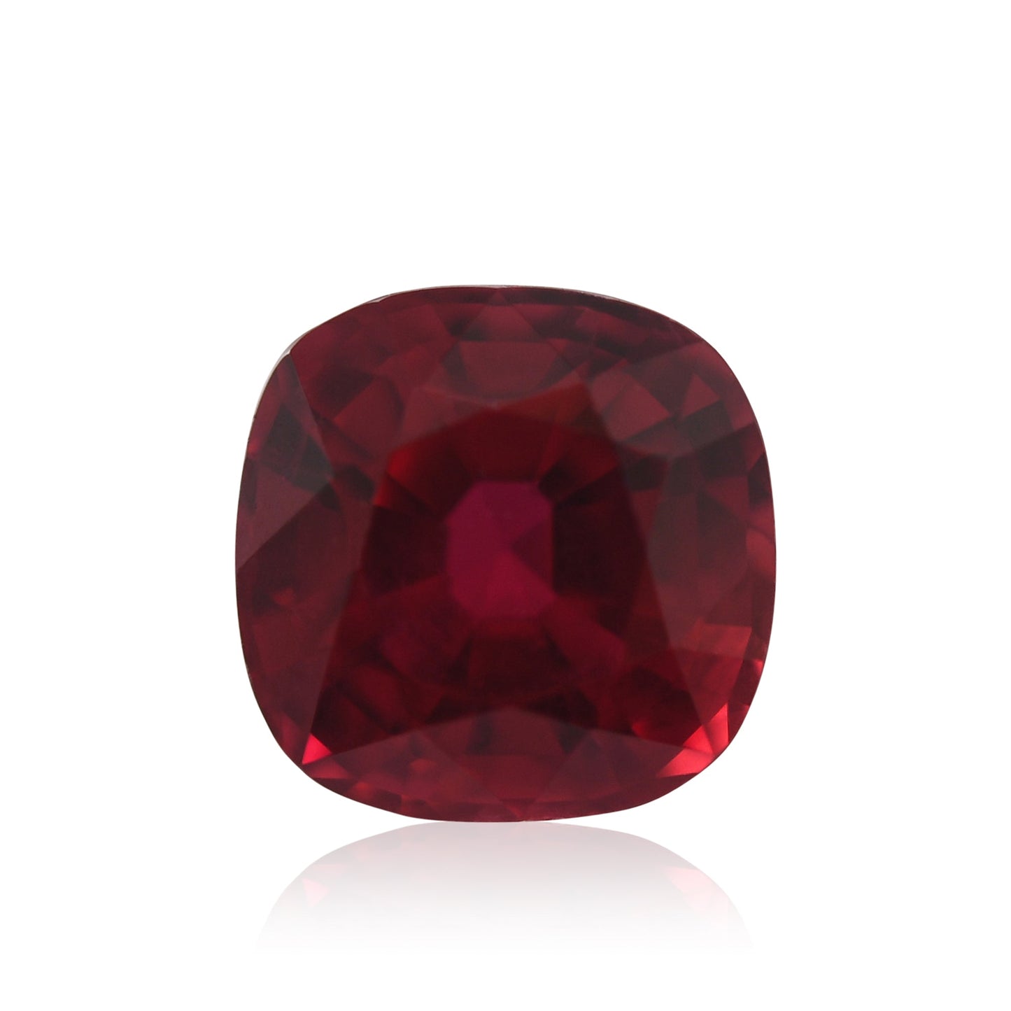 1,33 Karat roter Mosambik-Kissenrubin