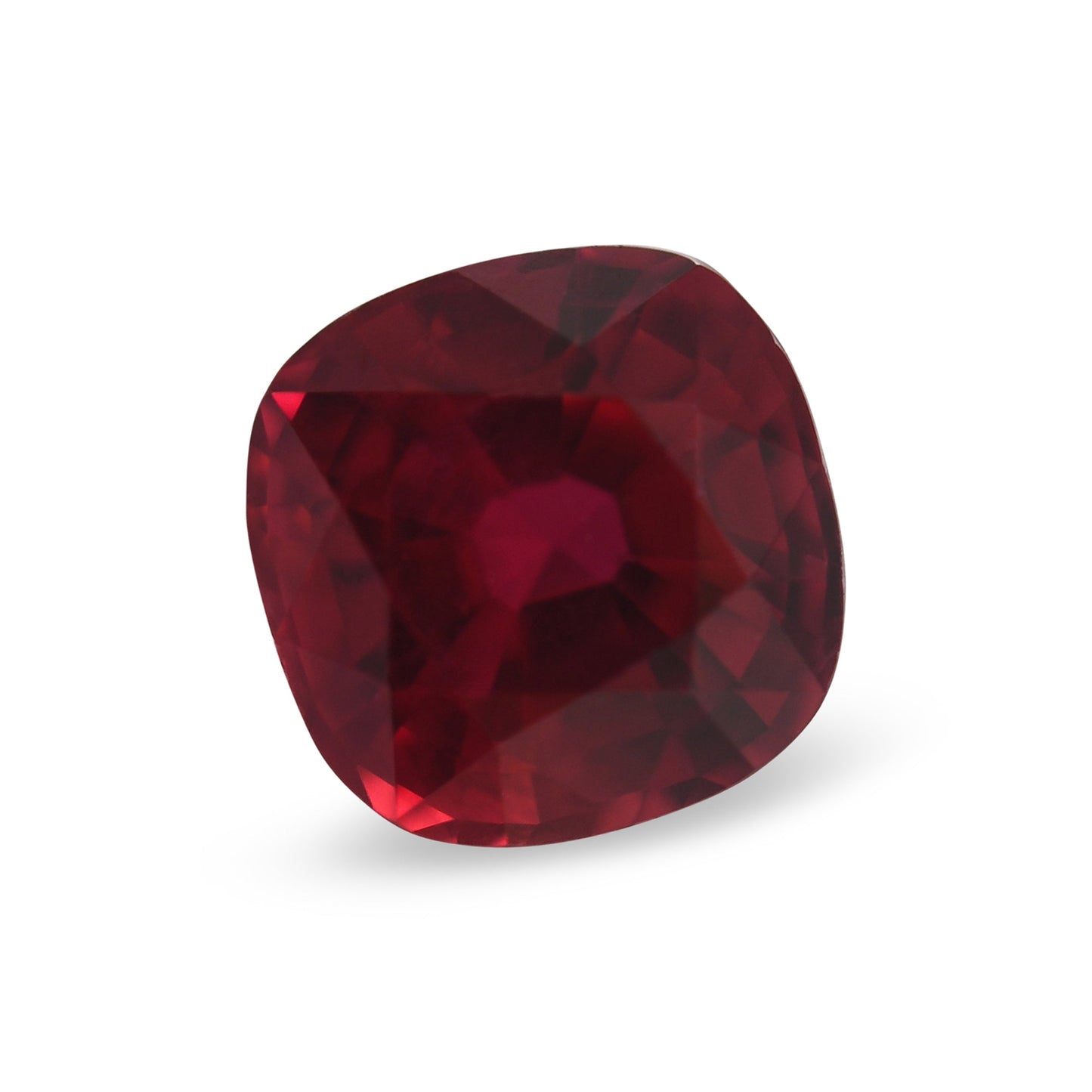 1,33 Karat roter Mosambik-Kissenrubin