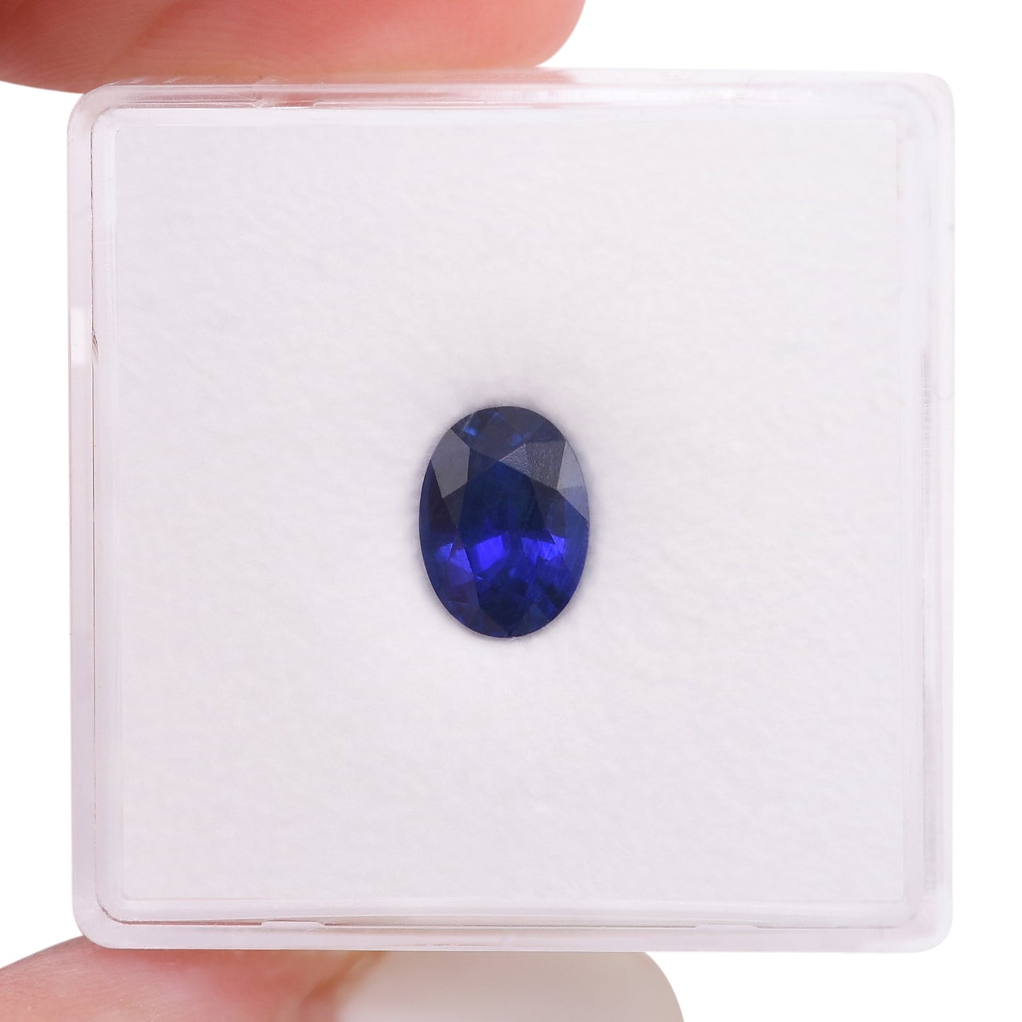 1,34 Karat blauer ovaler Saphir aus Sri Lanka