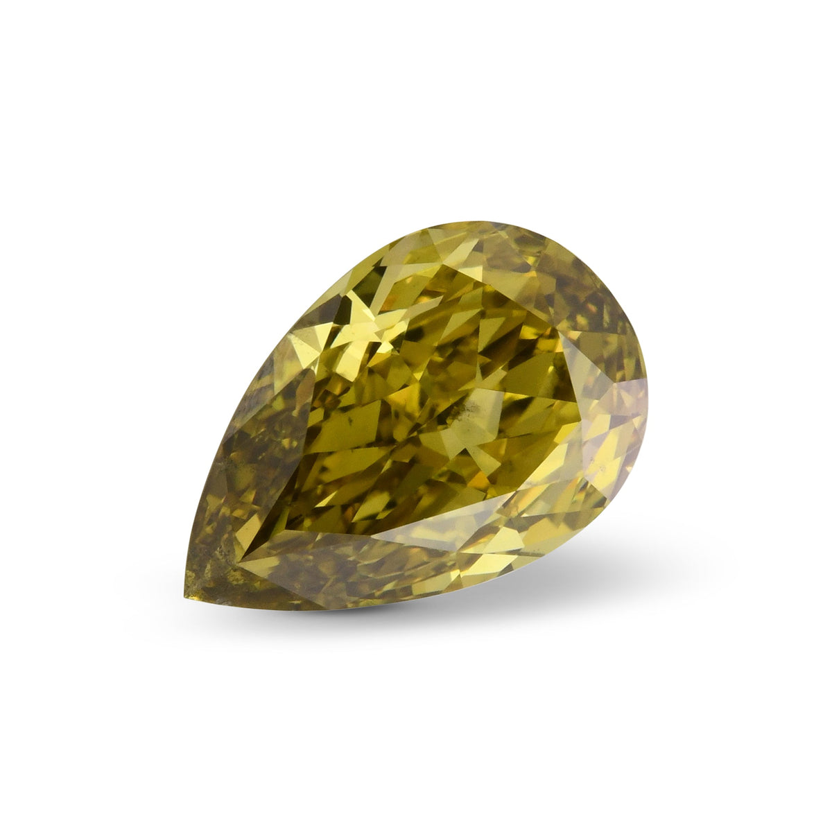 Birnenförmiger Diamant | 1,35 ct | Fancy Deep Grayish Greenish Yellow | SI1 | GIA | Ref 715533