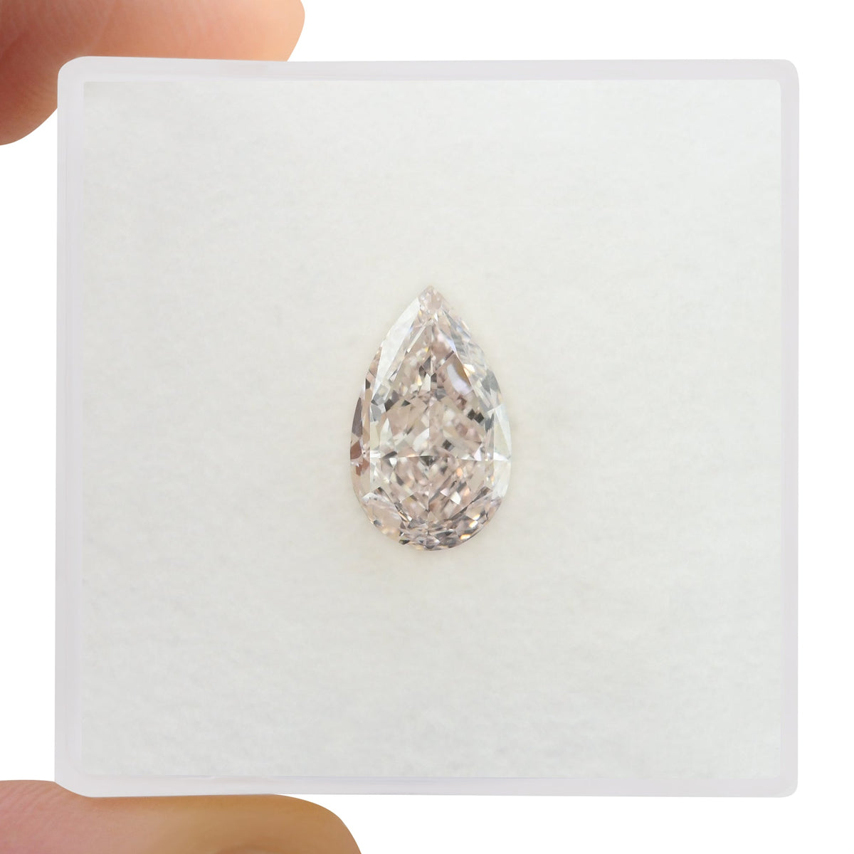 Pear Diamond | 1.35 ct | Fancy Light Orangy Pink | VS1 | GIA | Ref 720777