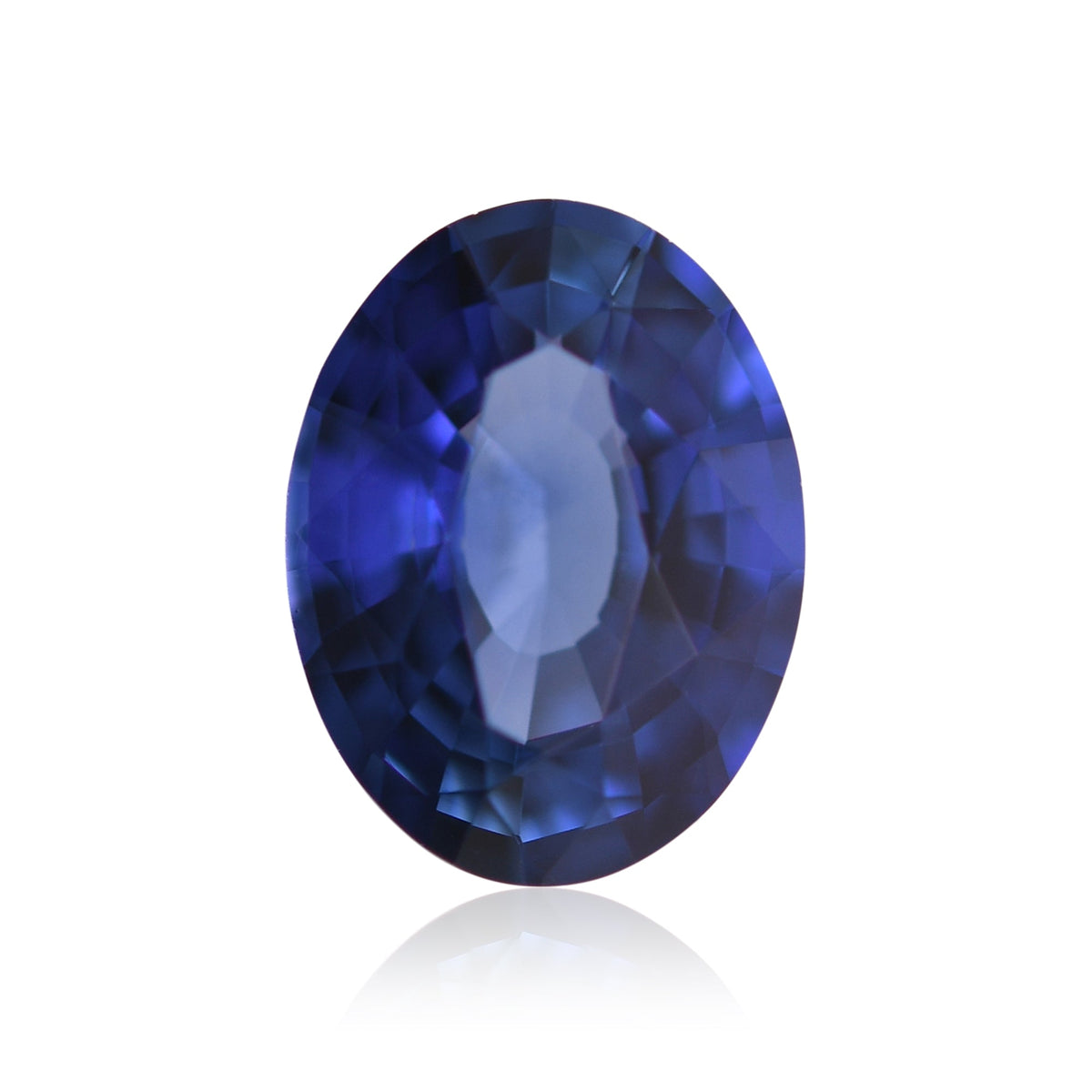 1,35 Karat blauer ovaler Saphir aus Sri Lanka