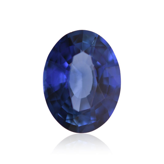 1,35 Karat blauer ovaler Saphir aus Sri Lanka