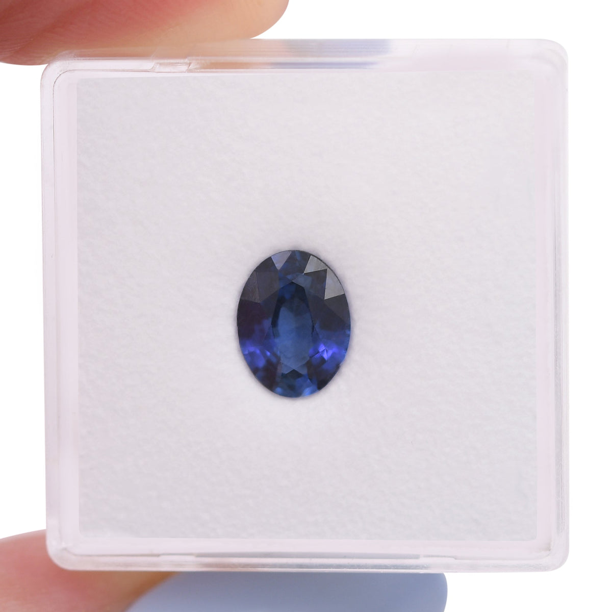 1,35 Karat blauer ovaler Saphir aus Sri Lanka