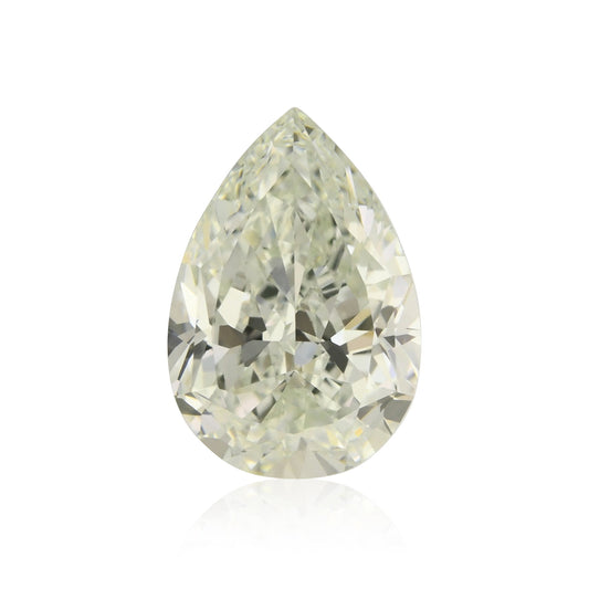 1,36 Karat Fancy Light Yellowish Green Birnenförmiger Diamant VVS2 GIA