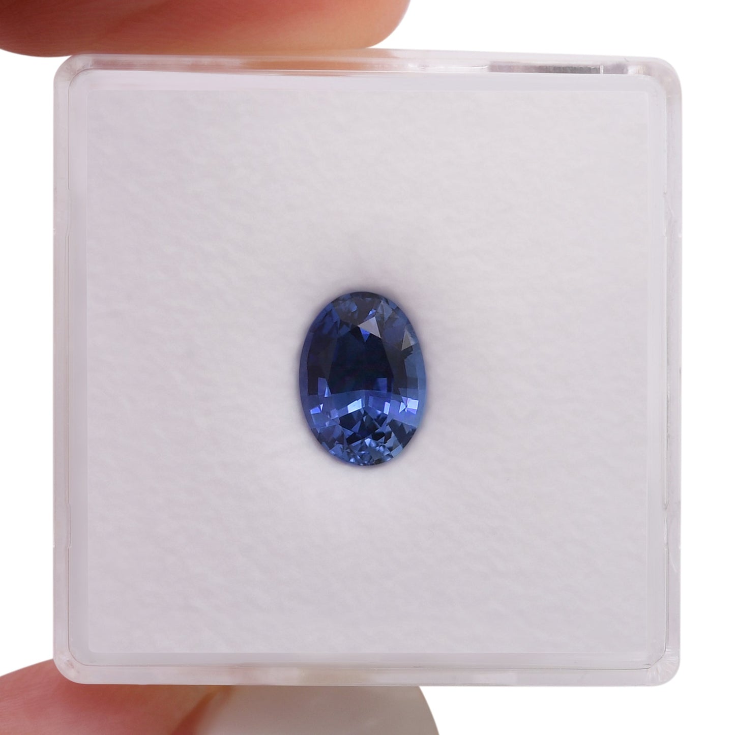 1,36 Karat blauer ovaler Saphir aus Sri Lanka