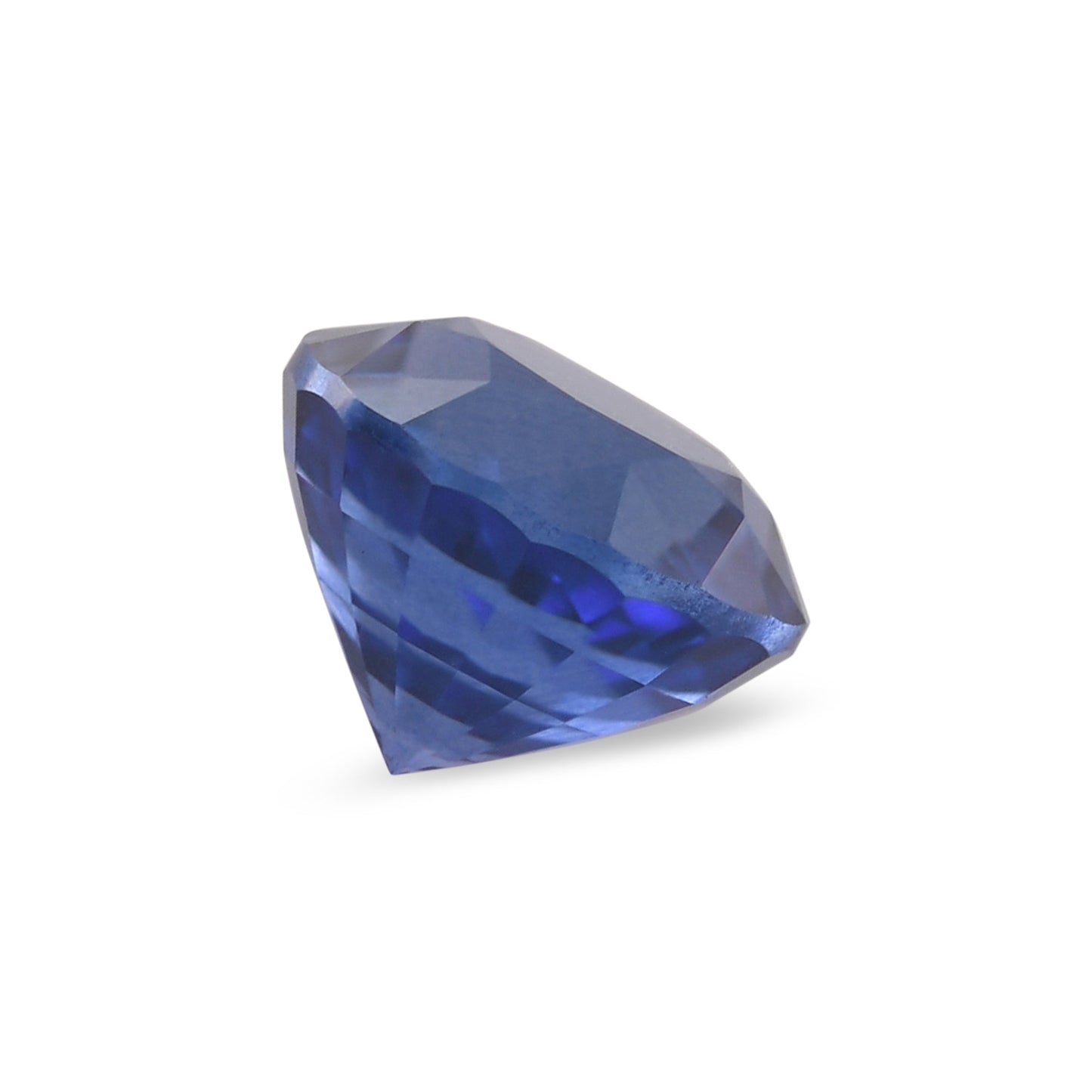 1,36 Karat blauer runder Saphir aus Sri Lanka