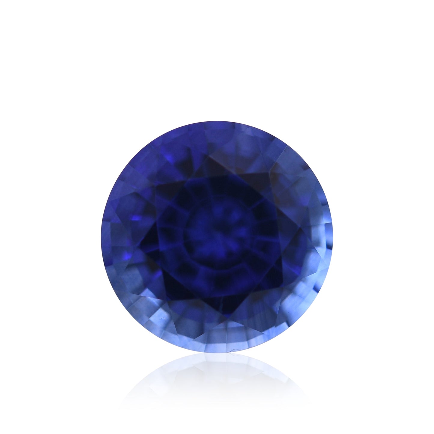 1,39 Karat blauer runder Saphir aus Sri Lanka