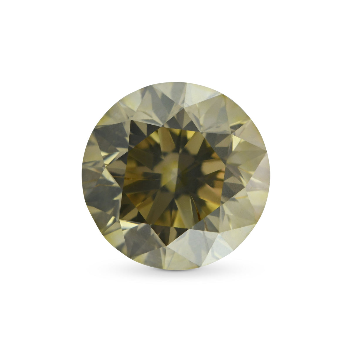 Runder Diamant | 1,4 ct | Fancy Brown Greenish Yellow | SI2 | GIA | Ref 721734