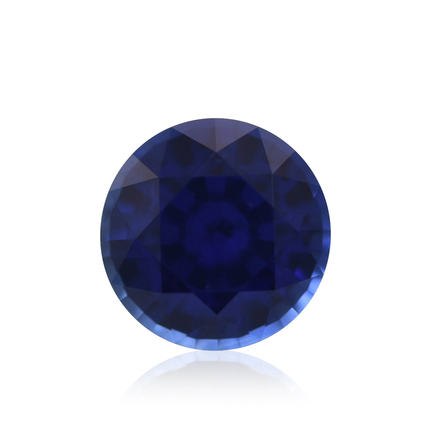 1,42 Karat blauer runder Saphir aus Sri Lanka