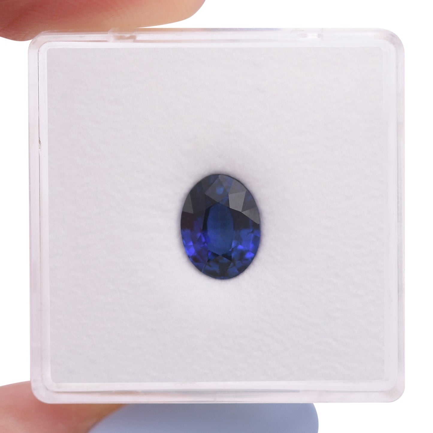 1,43 Karat blauer ovaler Saphir aus Sri Lanka