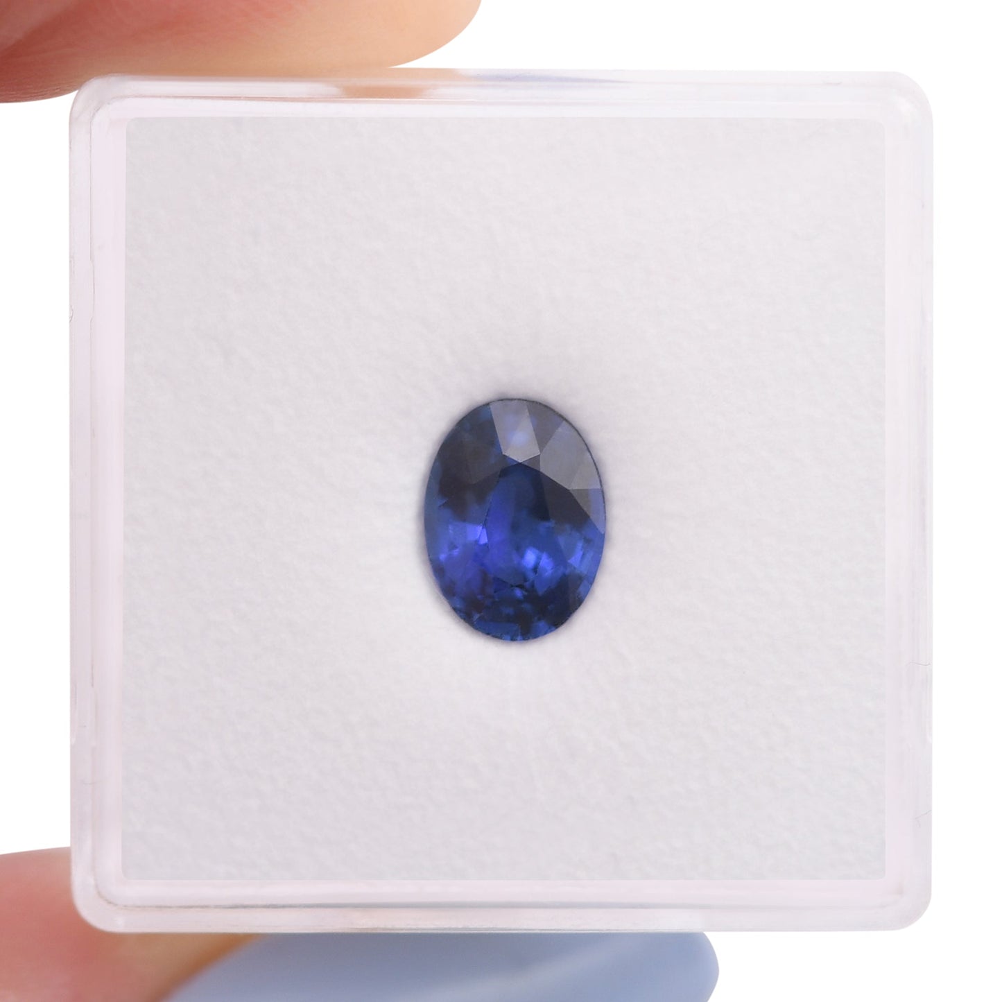 1,48 Karat blauer ovaler Saphir aus Sri Lanka