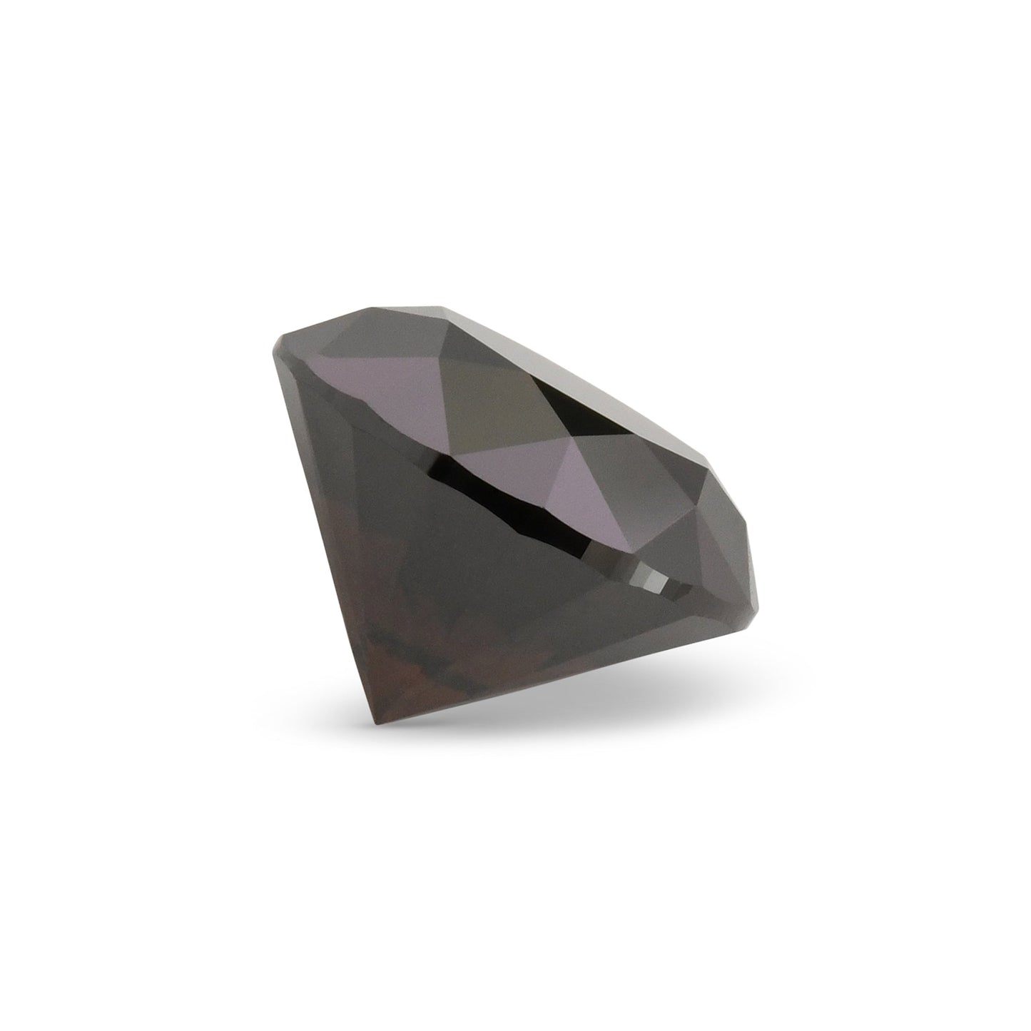 1.49 Carat Natural Fancy Black Round Diamond GIA