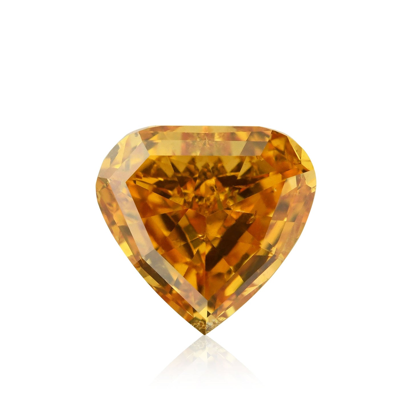 1,50 Karat Fancy Deep Yellow Orange Heart Diamant SI2 GIA