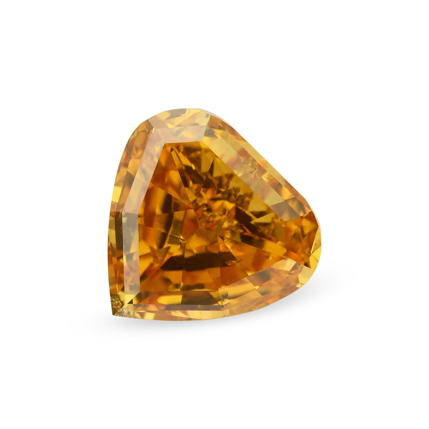 1,50 Karat Fancy Deep Yellow Orange Heart Diamant SI2 GIA
