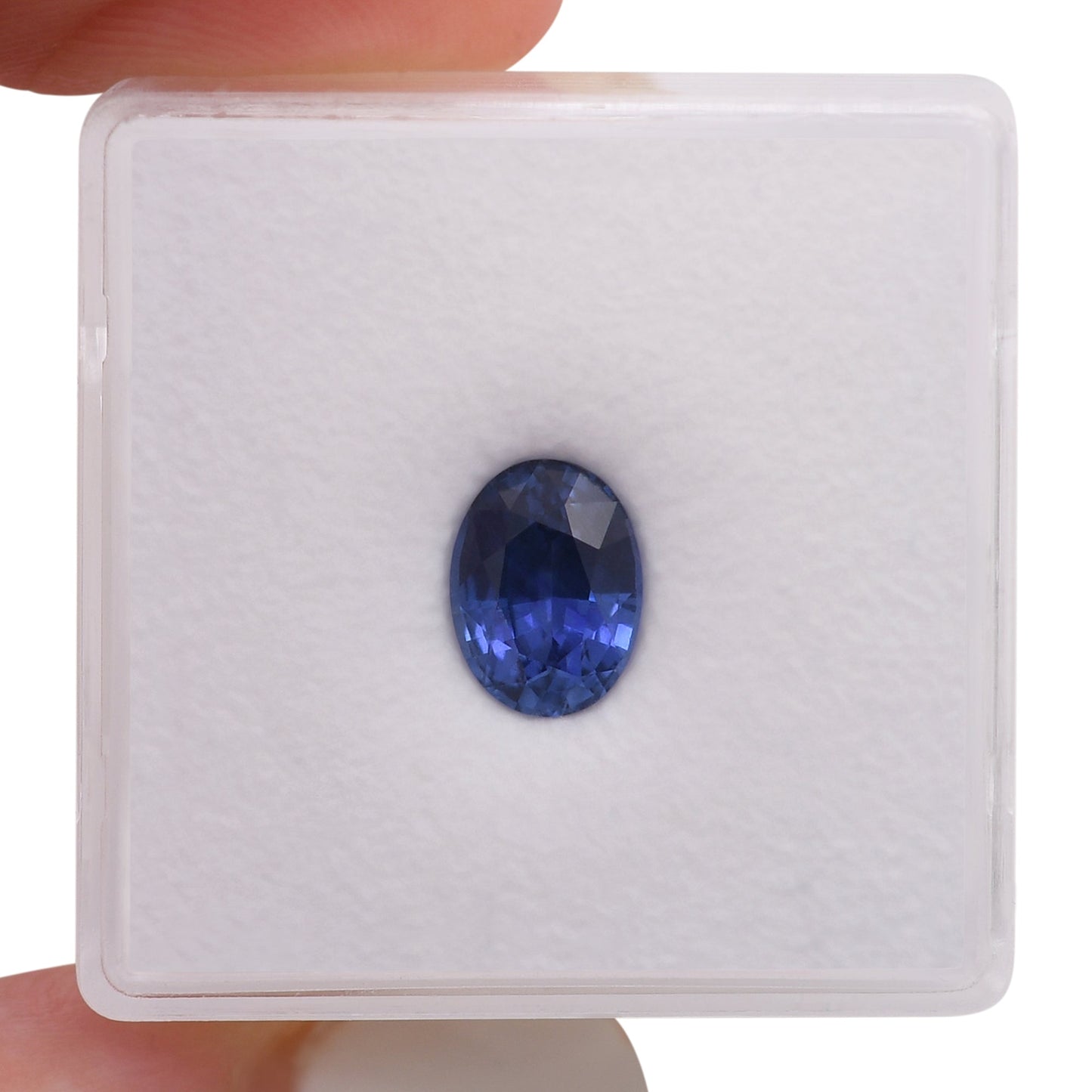 1,50 Karat blauer ovaler Saphir aus Sri Lanka