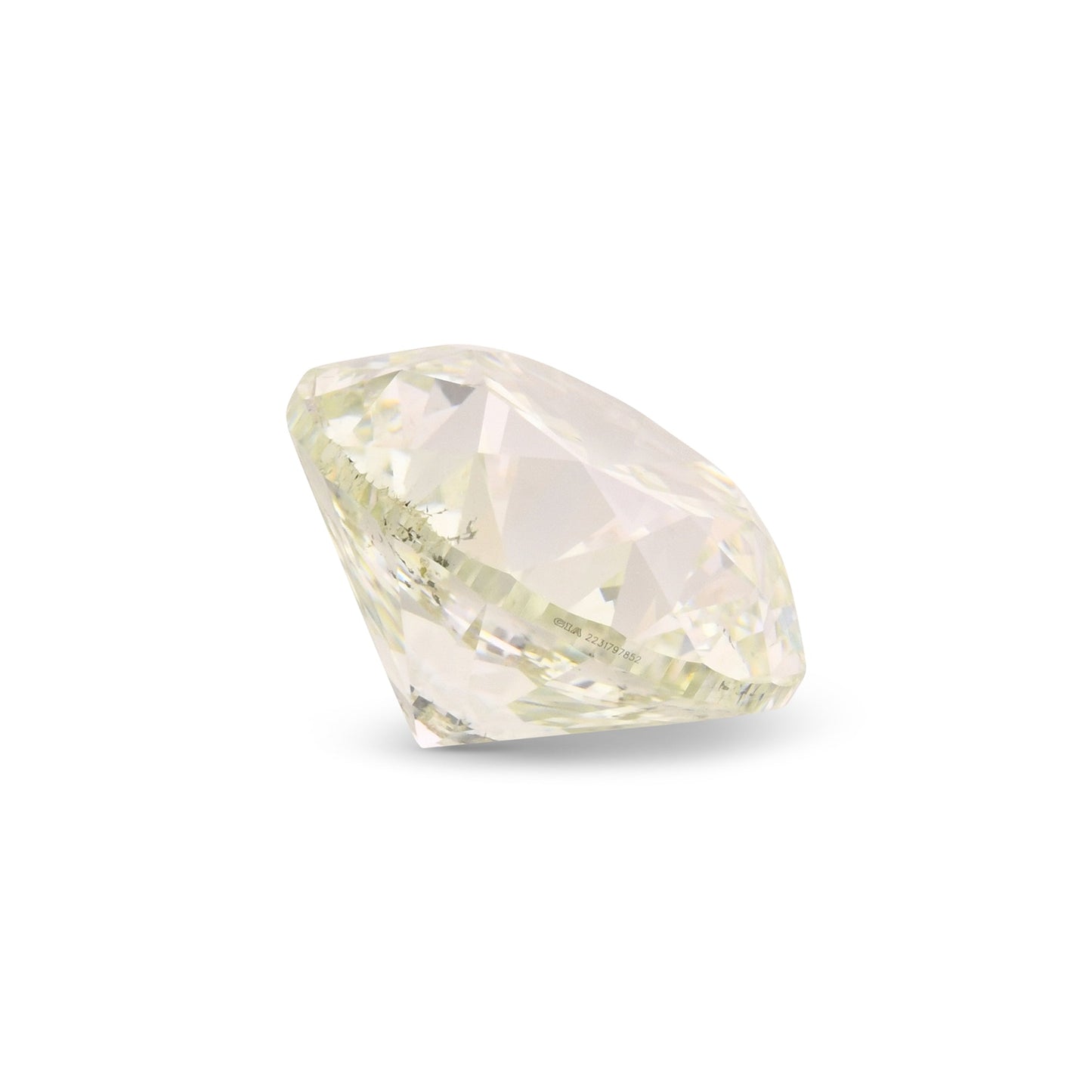 1.50 Carat Very Light Green Round Diamond SI1 GIA