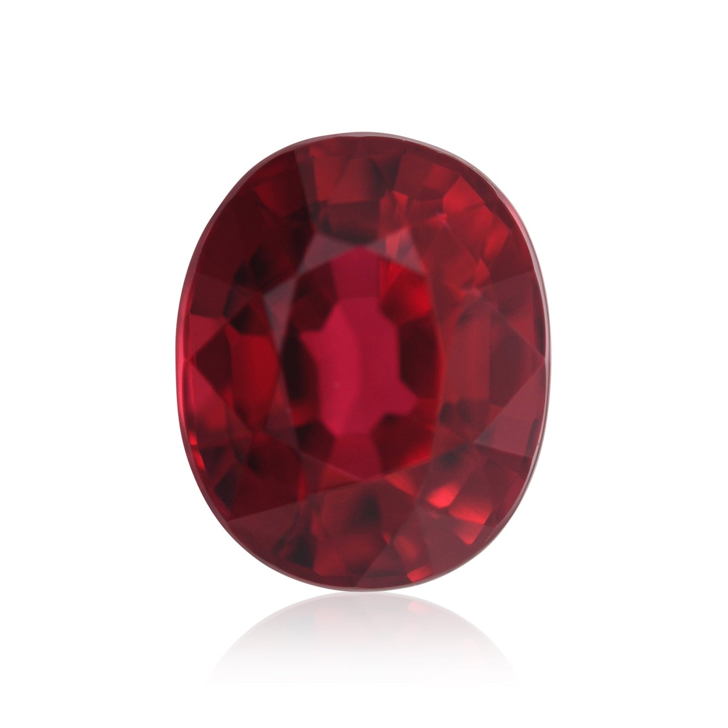 1,51 Karat roter ovaler Rubin aus Mosambik